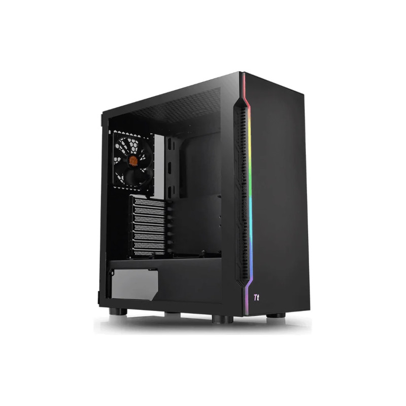 Thermaltake H200 RGB Tempered Glass Mid Tower Case - Black - صندوق